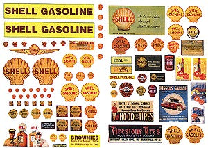 JL Innov - Vintage Gas Station Signs - Standard Oil 1930s-50s pkg(42) -  361-235