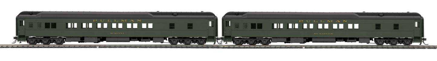 MTH 80-40009 HO Pullman Heavyweight Sleeper/Sleeper Passenger Car Set (Set of 2)