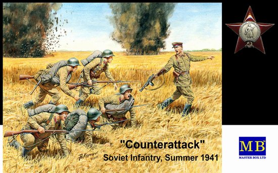 Master Box Models 3563 1:35 "Counterattack Soviet Infantry Summer 1941 Kit