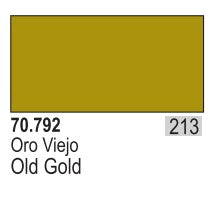 Vallejo Paint 70792 Liquid Old Gold Model Color Metallic Paint - 35 ml. Bottle