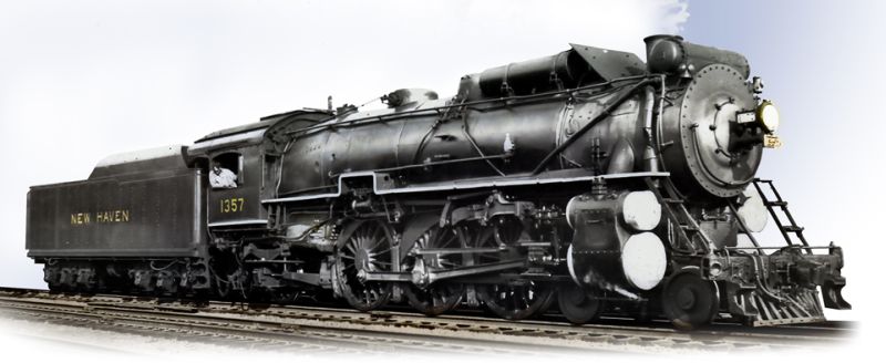 Broadway Limited 1940 HO NH I-4-d 4-6-2 Pacific W-12-c Steam Locomotive #1357