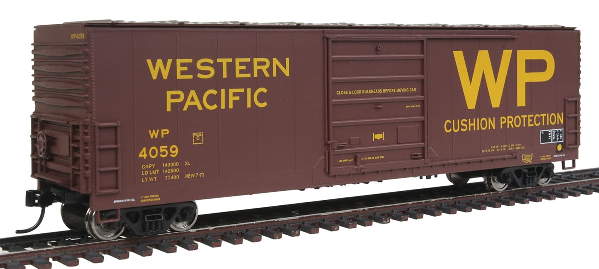 Walthers 910-1910 HO Western Pacific 50' Evans Smooth Side Boxcar RTR #4059