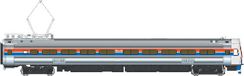 Walthers 920 14842 Ho Amtrak Budd Metroliner Electric Multiple Unit Co