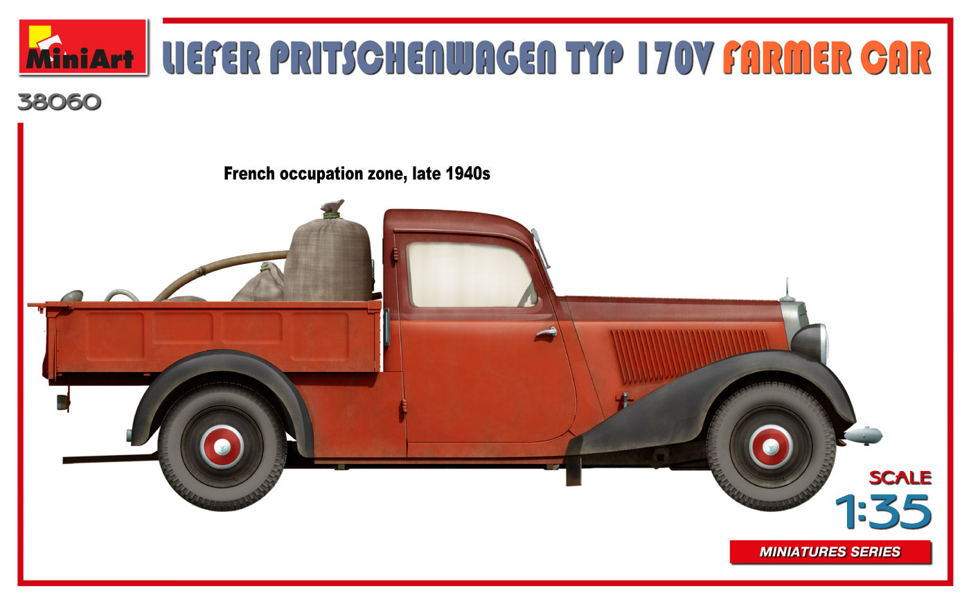 MiniArt 38060 1:35 Liefer Pritschenwagen Typ 170V Famer Car