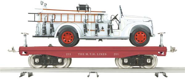 MTH 10-2168 200 Series Flatcar w/1941 Fire Truck