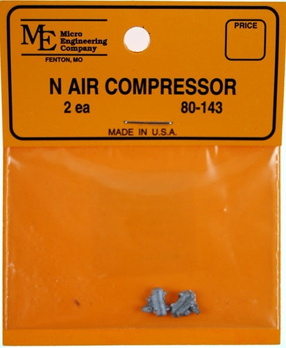 Micro Engineering 80-143 N White Metal Castings Air Compressors (Pack of 2)