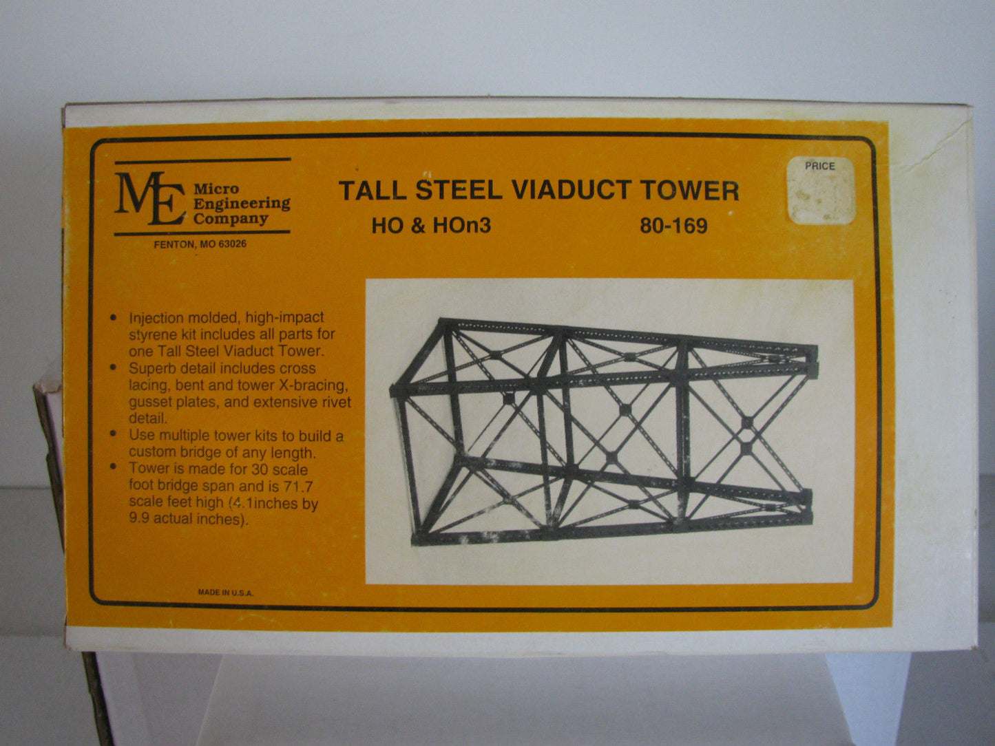 Micro Engineering 80-169 HO & HOn3 Tall Steel Viaduct Tower