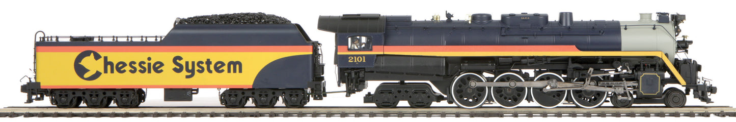 MTH 20-3546-1 O Chessie 4-8-4 T-1 Steam Locomotive with Proto-Sound 2.0 #2101