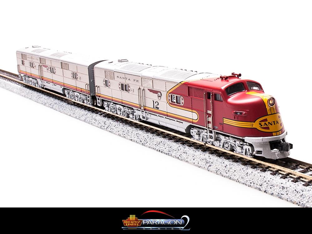 N Scale Santa Fe E6A orders model train with DCC SOUND ENGINE