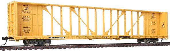 Walthers 932-41460 HO TTZX Gold Line(TM) 72' Centerbeam Flatcar #87156