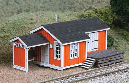 American Model Builders 180 HO Cullen Station Laser Art Building Kit