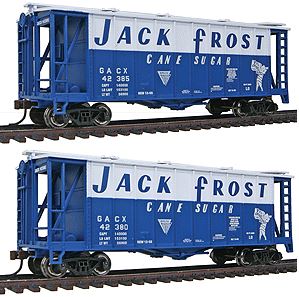 Con-Cor 197011 HO Jack Frost Sugar GATX Airslide Covered Hopper (Pack of 2)