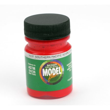 Badger 16-37 SP Scarlet Red Modelflex Railroad Acrylic Paint - 1 Oz. B ...