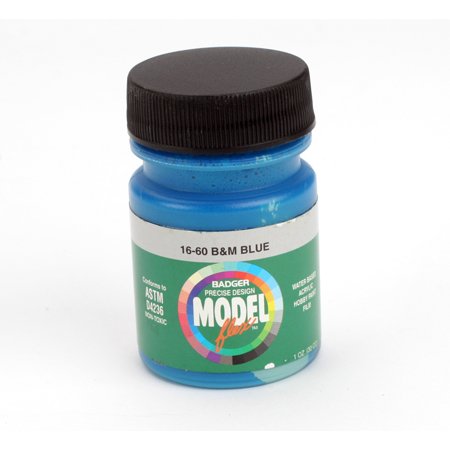 Badger 16-60 B&M Blue Modelflex Railroad Acrylic Paint - 1 oz. Bottle