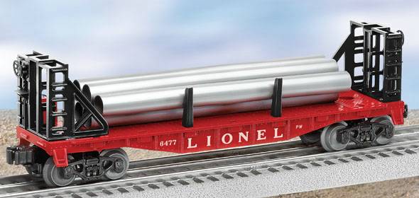 Lionel 6-39435 PWC Flatcar with Pipes #6477