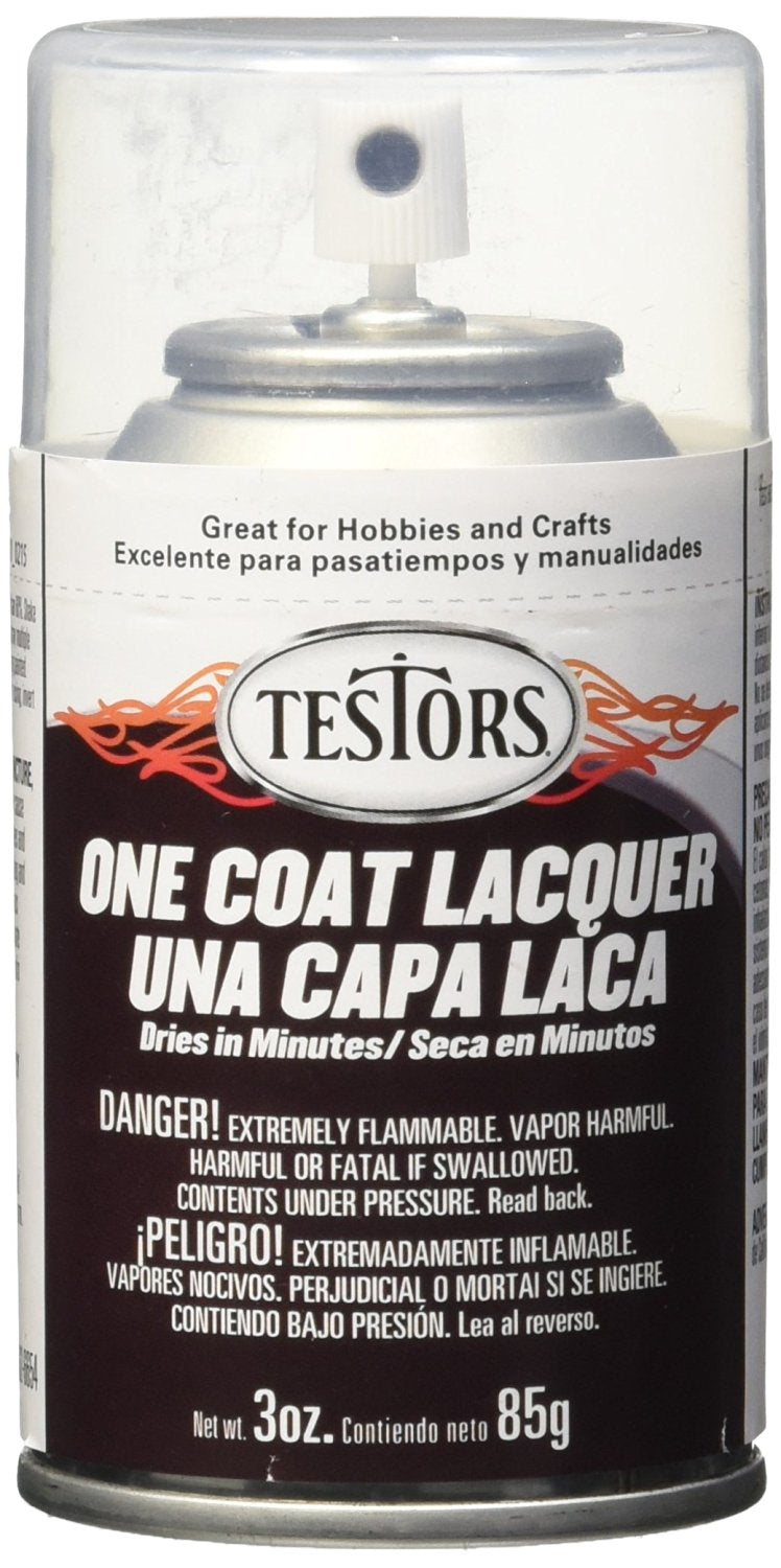 Testors 1834 Wet Look Clear One Coat Lacquer 3 oz. Spray Paint Can