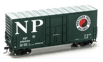 Roundhouse 76635 HO Northern Pacific 40' High Cube Plug Door Box Car #659999