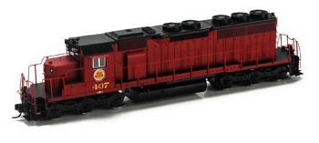 Athearn 98855 HO CGW SD40 Diesel Engine with DCC & Sound RTR #407