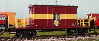 Bluford Shops 34250 HO Chicago Short Line Short Roof Transfer Caboose Car #5