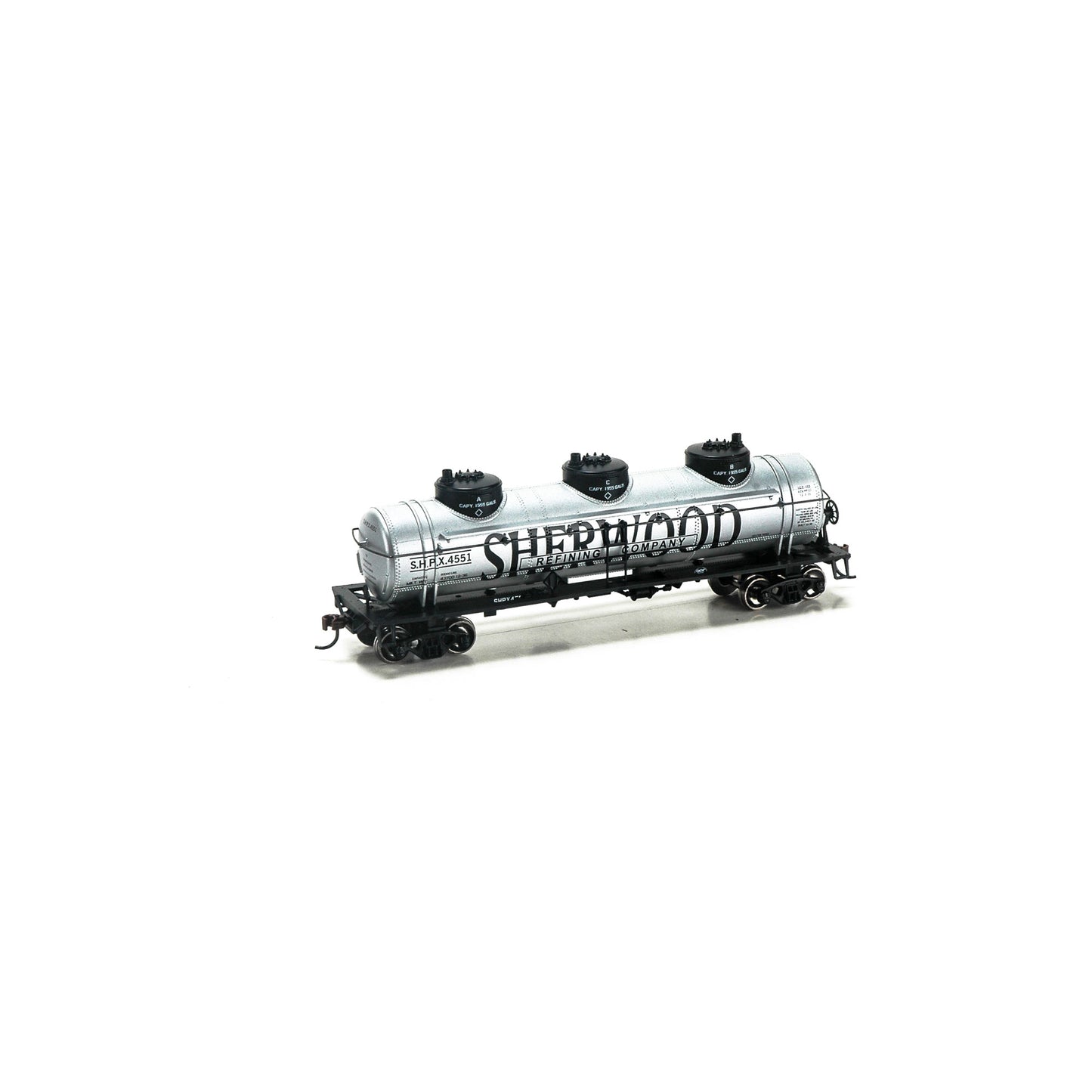 Roundhouse 74498 HO Sherwood 3-Dome Tank Car #4551