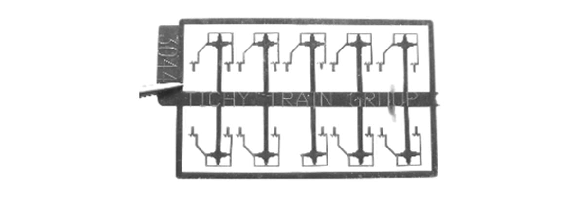 Tichy 3044 HO Stepped Offset Bottom Mount Freight Car Stirrups (Pack of 10)