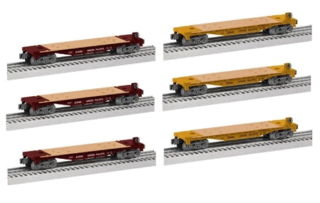 Lionel 6-84453 O Union Pacific Flat Car Set (6-Car Set)