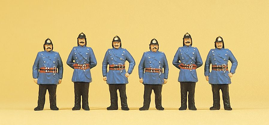 Preiser 12102 HO 1900's Firemen Figures (Set of 6)