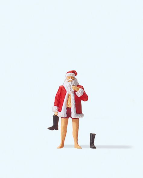 Preiser 29099 HO Holiday - Santa Claus Getting Dressed Figure – Trainz