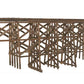 JV Models 1014 N Scale Straight Timber Trestle Bridge