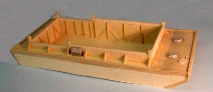 Sea Port Model Works M96HO HO Scale Square Bow Barge Hull (1 Pack) – Trainz