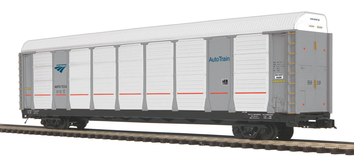 MTH 20-95245 O Amtrak Corrugated Auto Carrier