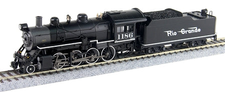 Broadway Limited 5508 HO Denver & Rio Grande Western 2-8-0 Consolidation #1186