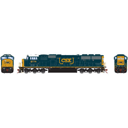 Athearn G67431 HO CSX SD60I Diesel Locomotive with DCC & Sound #8774