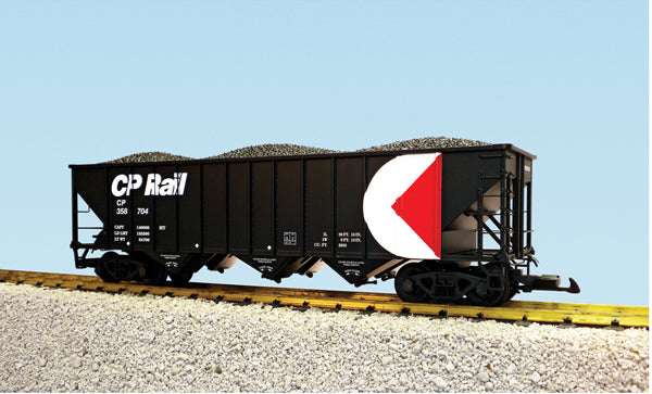 USA Trains R14027 G Canadian Pacific Railway 70 Ton 3 Bay Coal Hoppers (Black)