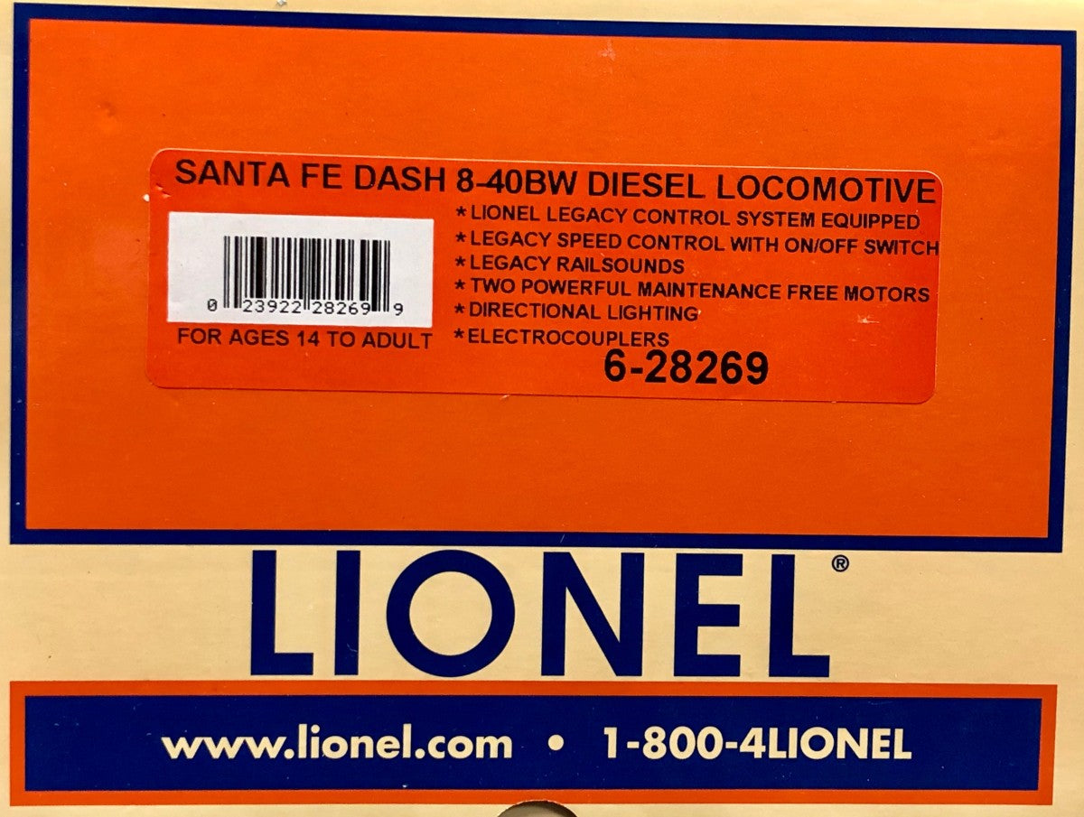 Lionel 6-28269 O AT&SF Dash 8-40BW Diesel Locomotive #562