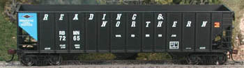 Bowser 41734 HO Reading and Northern 100 Ton Hopper Car Ready-To-Run #7219