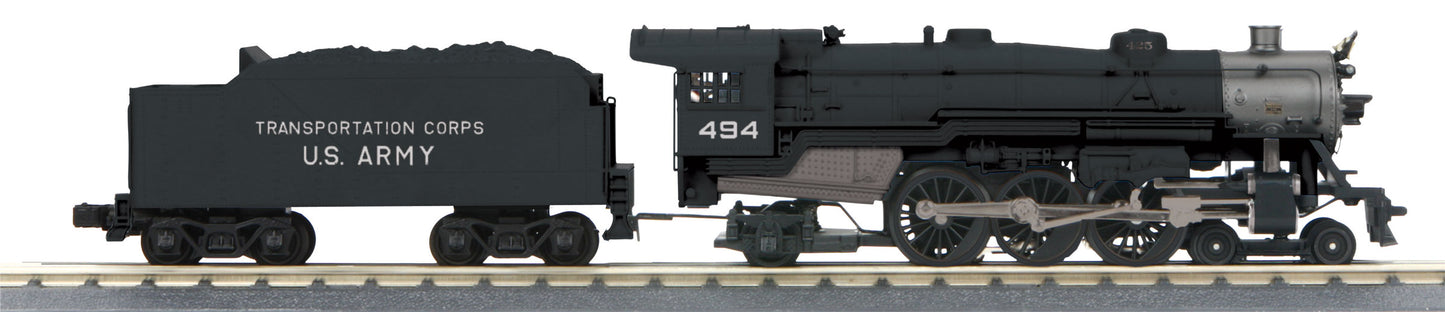 MTH 30-1750-1 US Army 4-6-2 Imperial Pacific Steam Locomotive & Tender #494 PS3