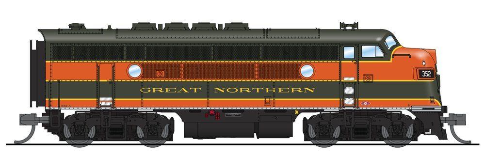 Broadway Limited 3490 N Great Northern EMD F3A Diesel Loco Paragon3 Sound #352