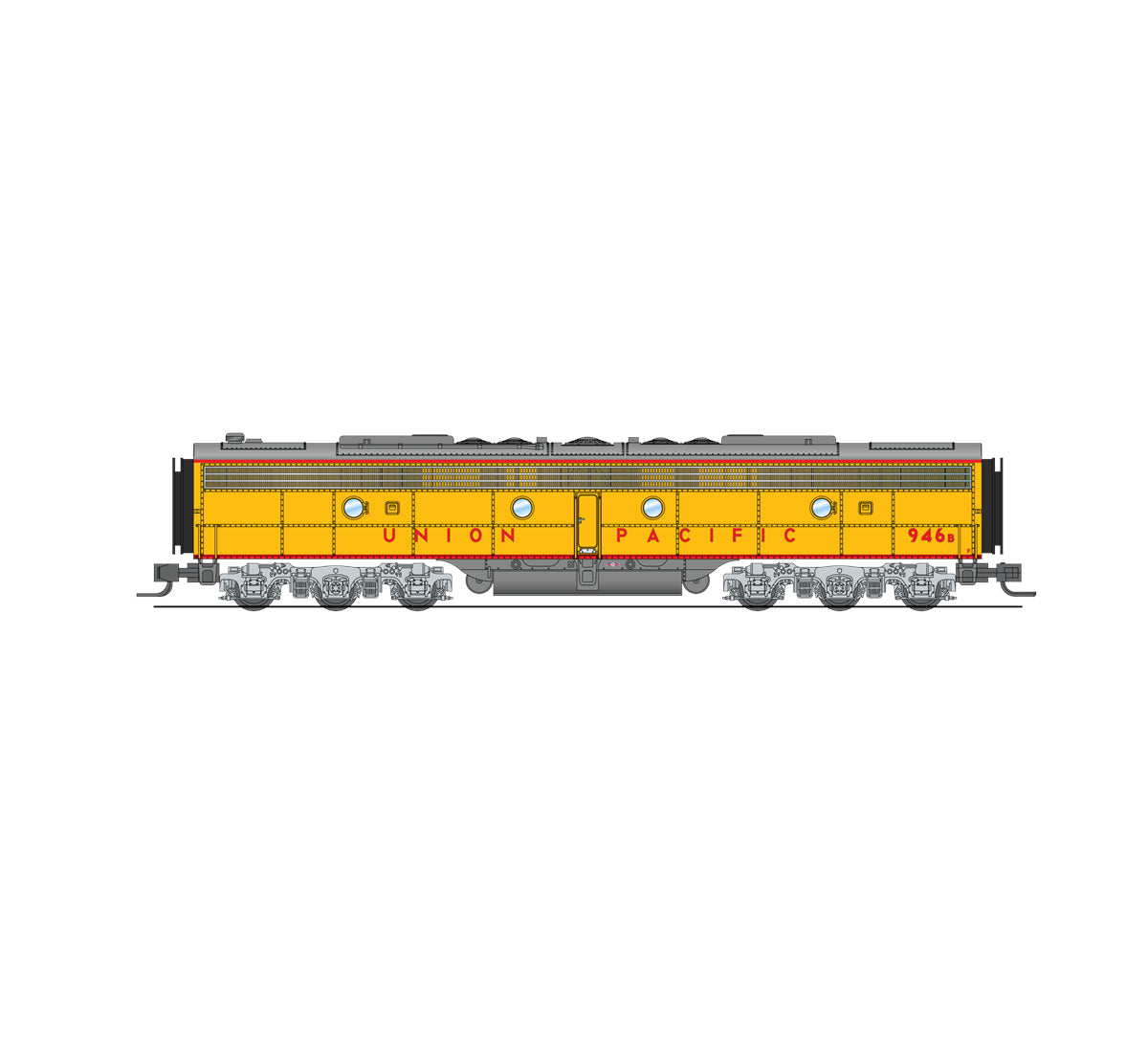 Broadway Limited 3629 N Union Pacific EMD E9 B-Unit Diesel Loco Paragon3 #950B