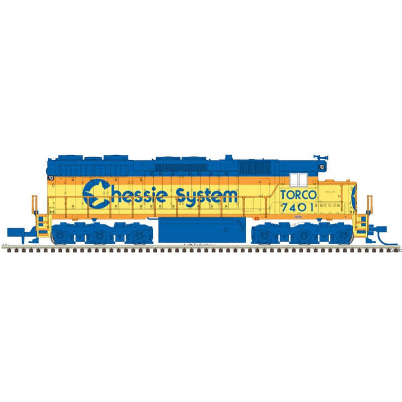 Atlas 40003741 N Chessie (Torco) SD-35 Low Hood Diesel Locomotive #7801