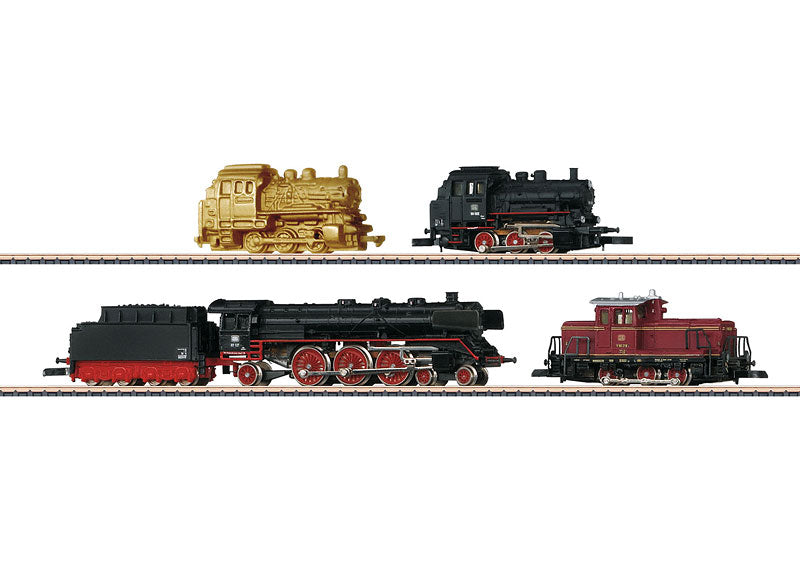 Marklin 81972 40 Years of Mini-Club Anniversary Z Gauge Steam & Diesel Train Set