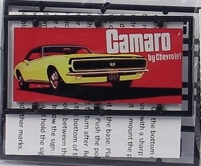 Tichy 2627 N 1967 Chevrolet Camaro Billboard Kit