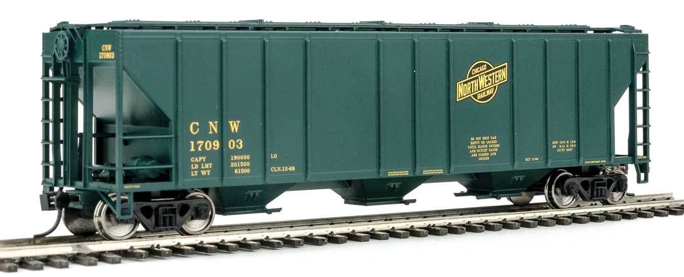 Walthers 910-7276 HO CNW™ 54' PS2-CD 4427 Low-Side Covered Hopper RTR #170903