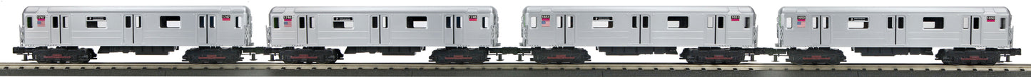 MTH 30-20509-1 O Gauge R62 4-Car Subway Set with Proto-Sound 3.0