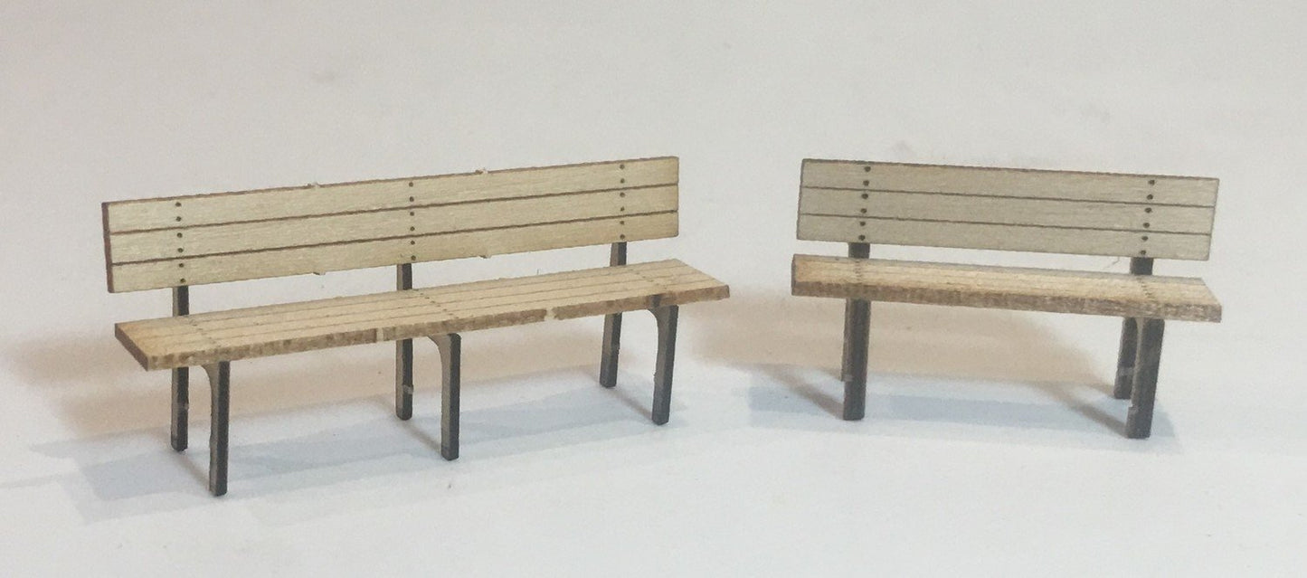 Motrak Models 47001 O Laser Cut Depot Benches (Pack of 4)