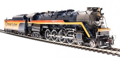 Broadway Limited 5774 HO Chessie System Reading T1 4-8-4 Steam Locomotive #2101