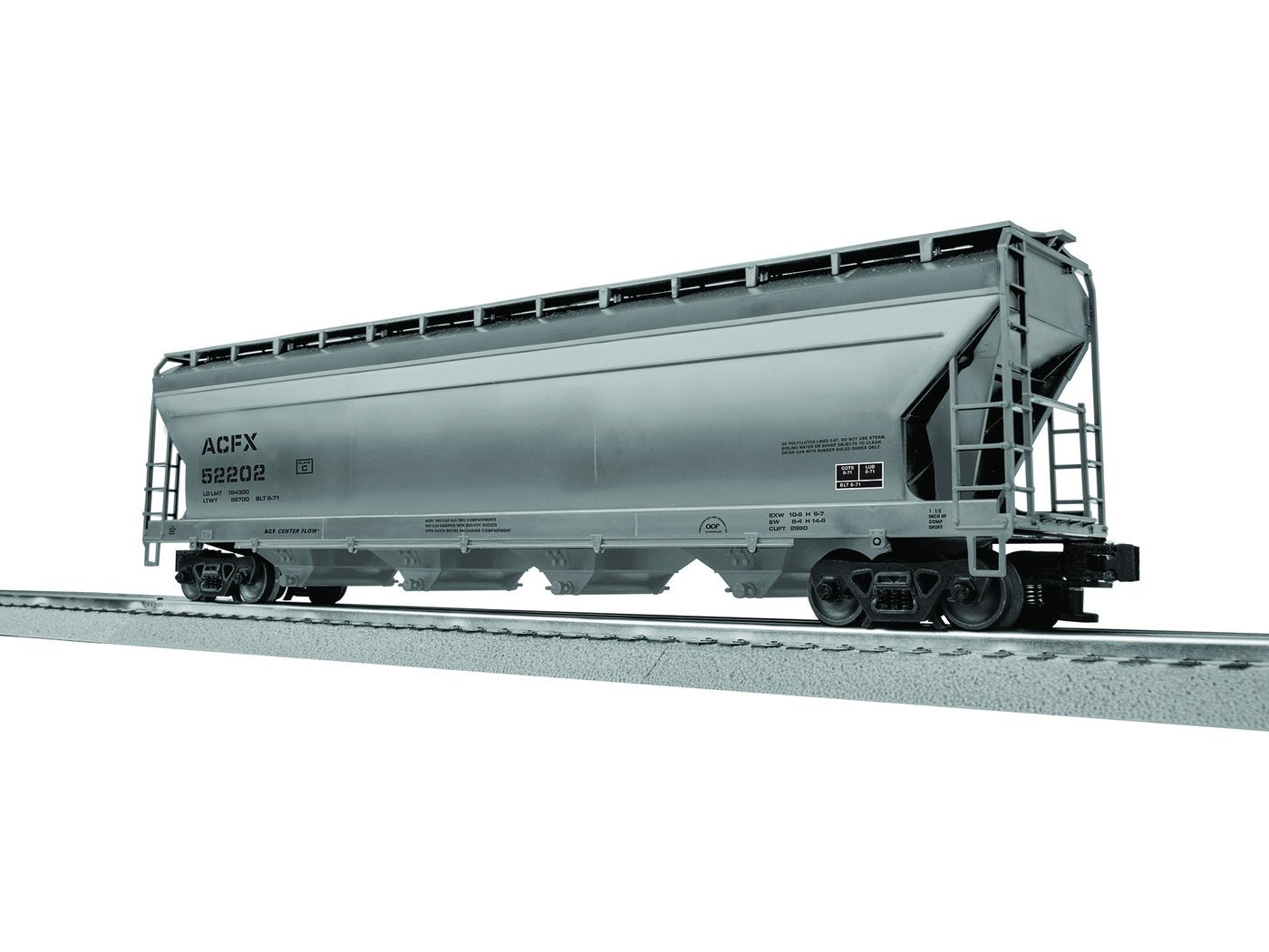 Lionel 3-17130 O ACFX ACF 4 Bay Hopper Covered Hopper (Pack of 6)