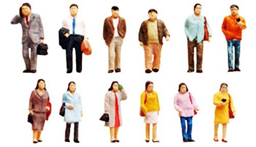 TomyTec 268185 N Walking Pedestrians Figures (Set of 12)