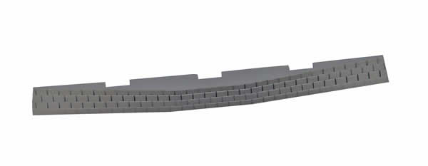 Piko 55444 HO Roadbed for Right Curved Switch Machine (Pack of 6)