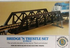 Bachmann 461225 HO Bridge and Trestle 17 Piece Set